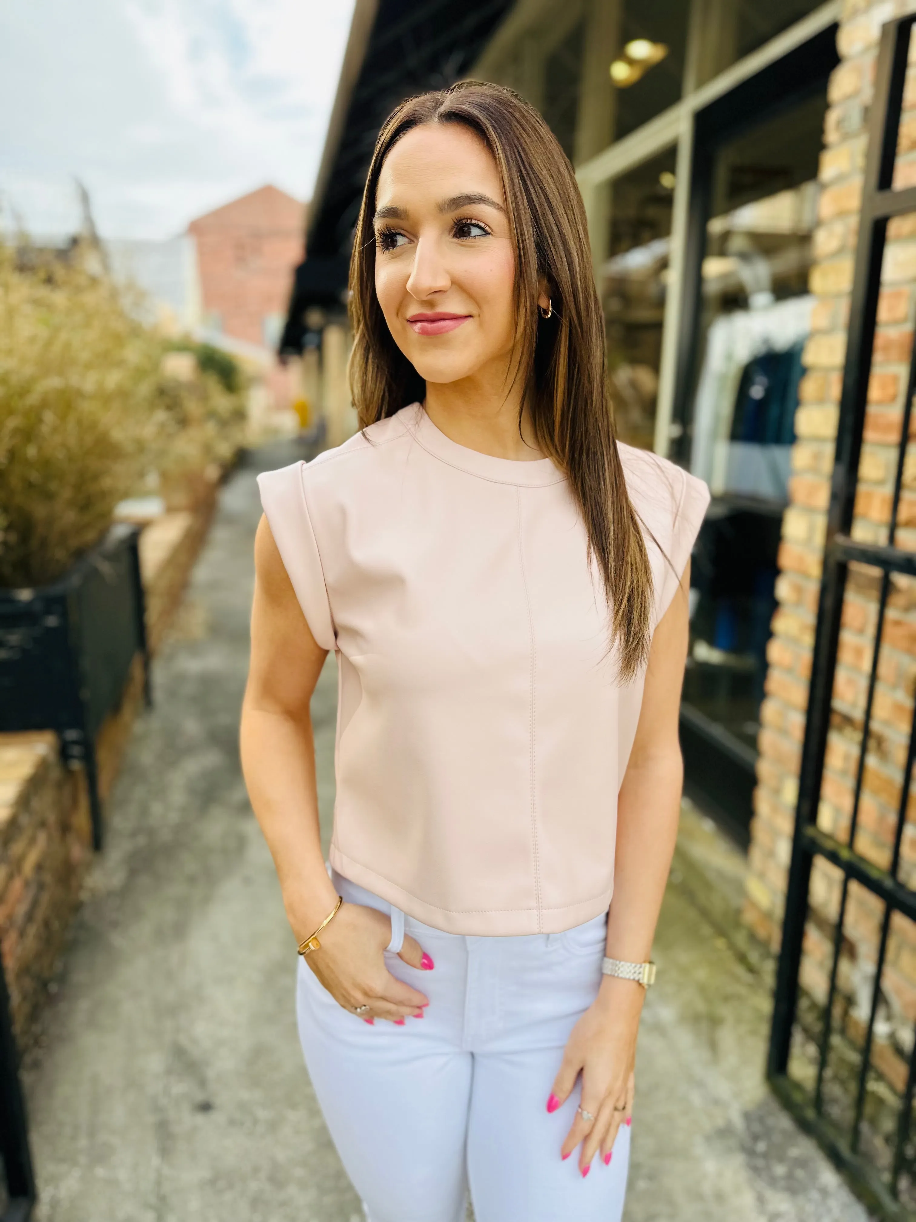 Cat Top- Rose Taupe