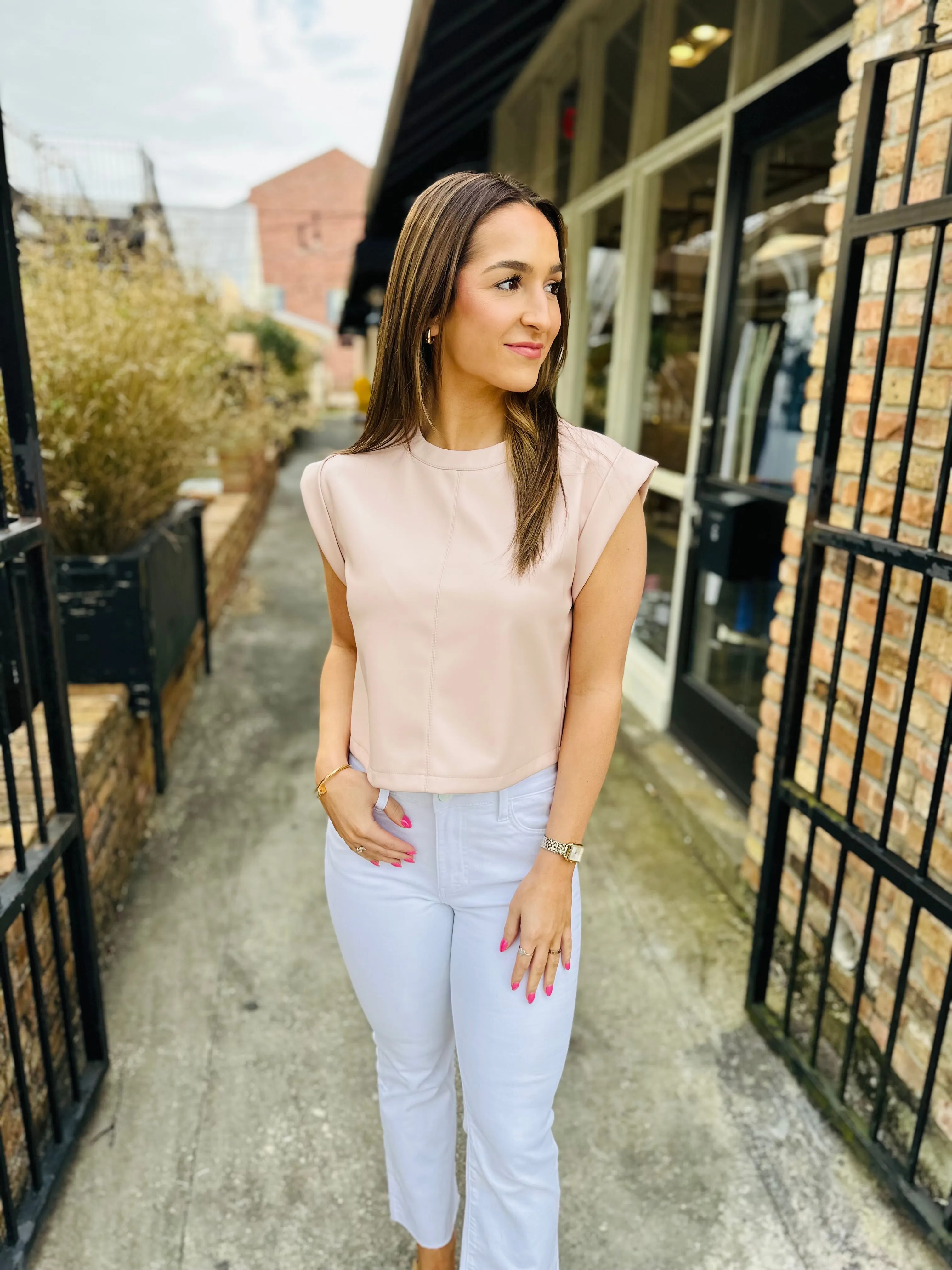 Cat Top- Rose Taupe