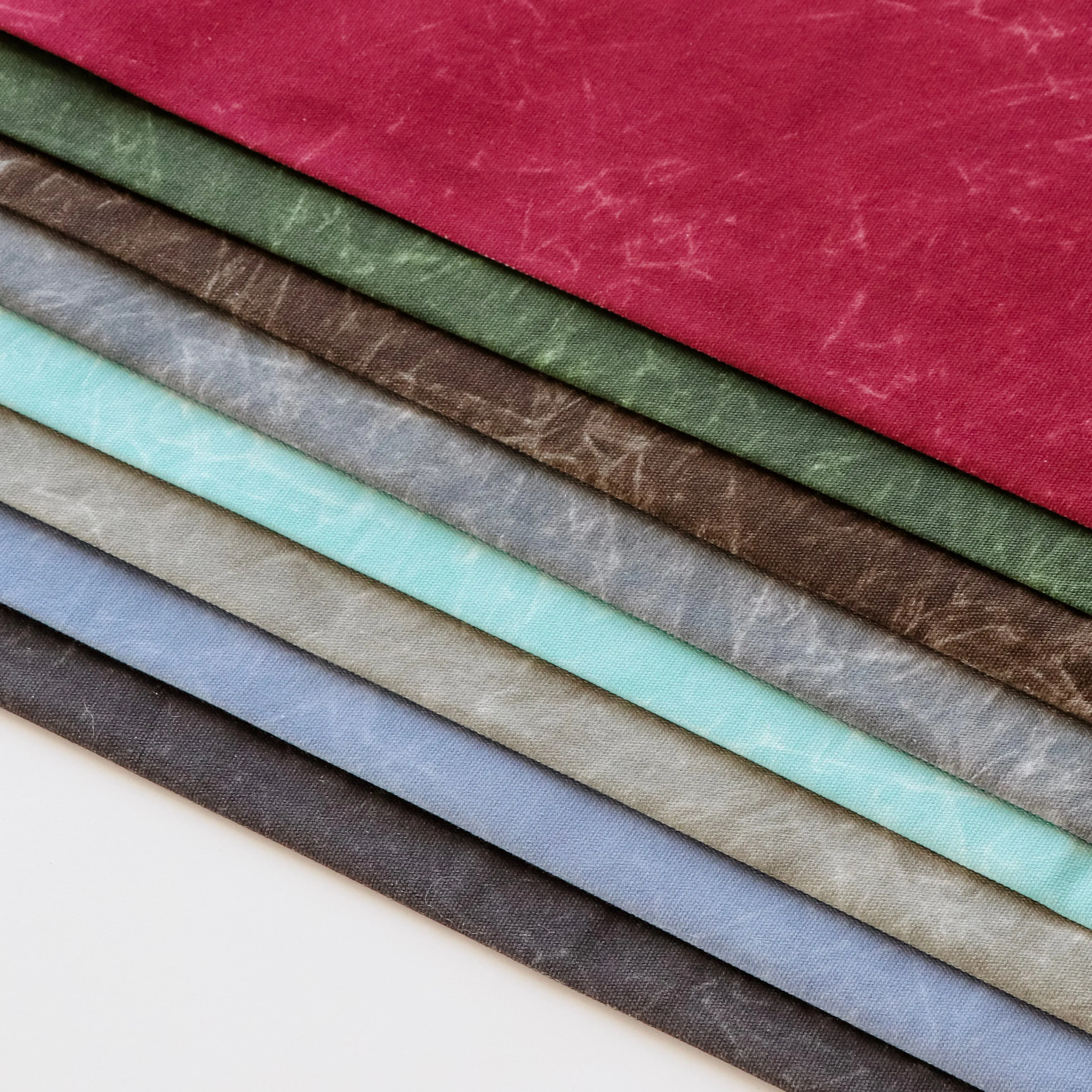 Chambray Faux Waxed Duck Canvas 1 Yard Cuts