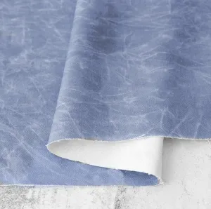 Chambray Faux Waxed Duck Canvas 1 Yard Cuts