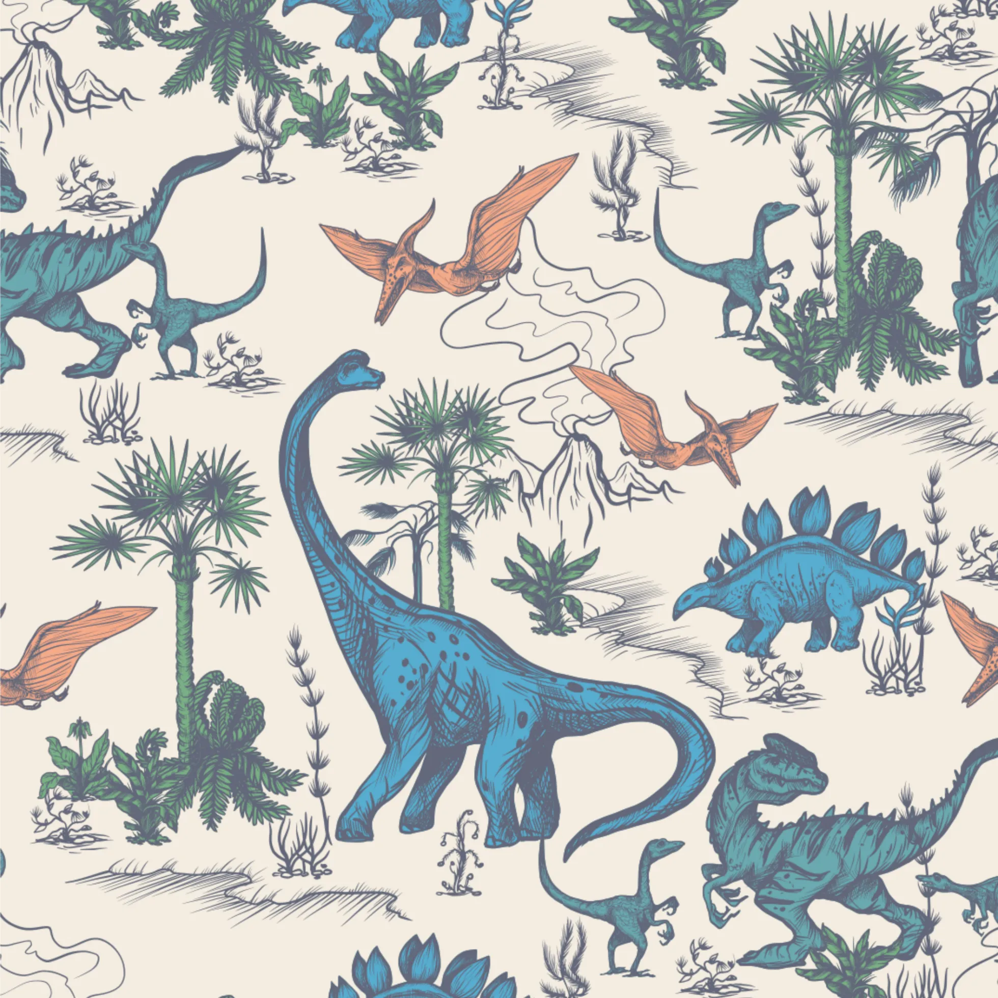Dinosaur Adventures Raglan Henley S/S