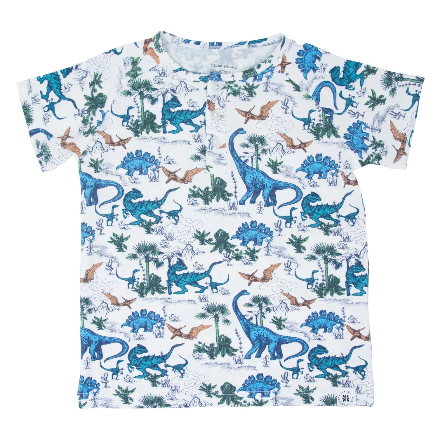 Dinosaur Adventures Raglan Henley S/S