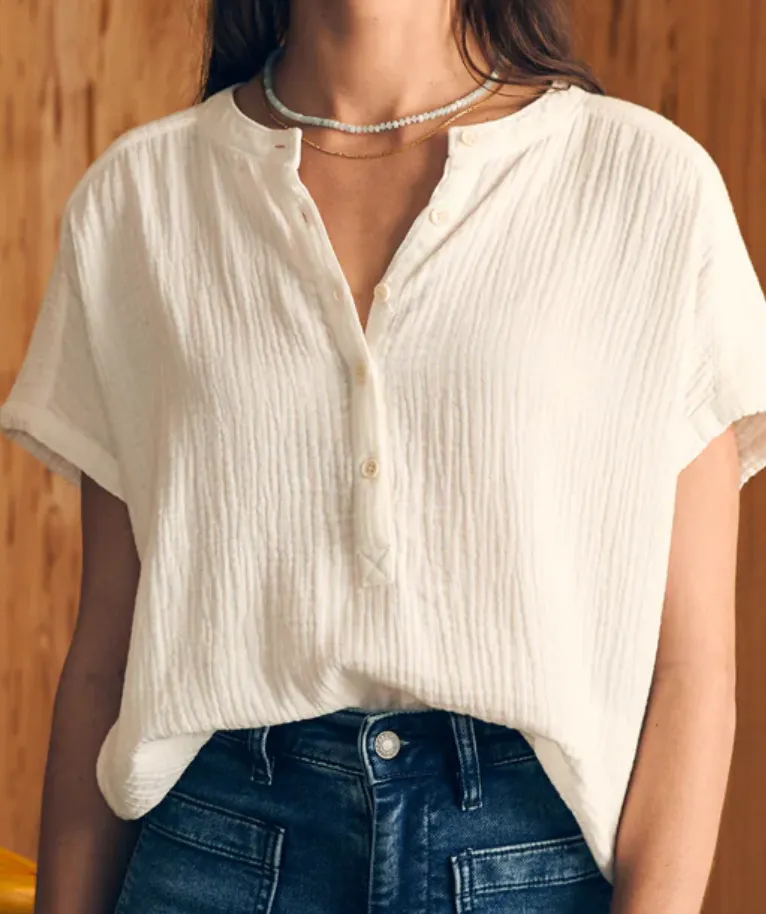 Faherty Dream Cotton Desmond top