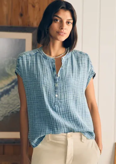Faherty Dream Cotton Desmond top