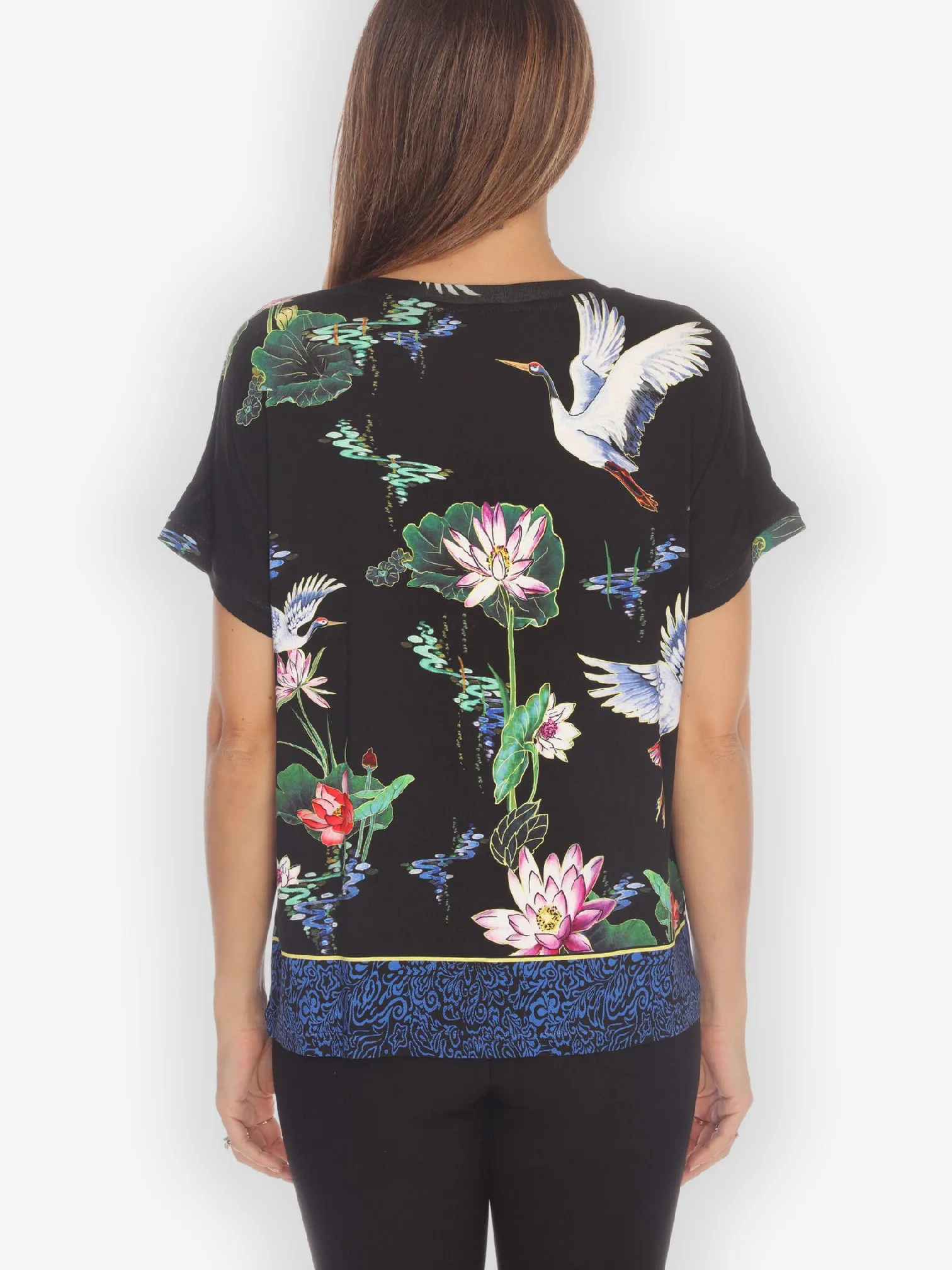 Happy Lotus Beauty Cap Sleeves Tee