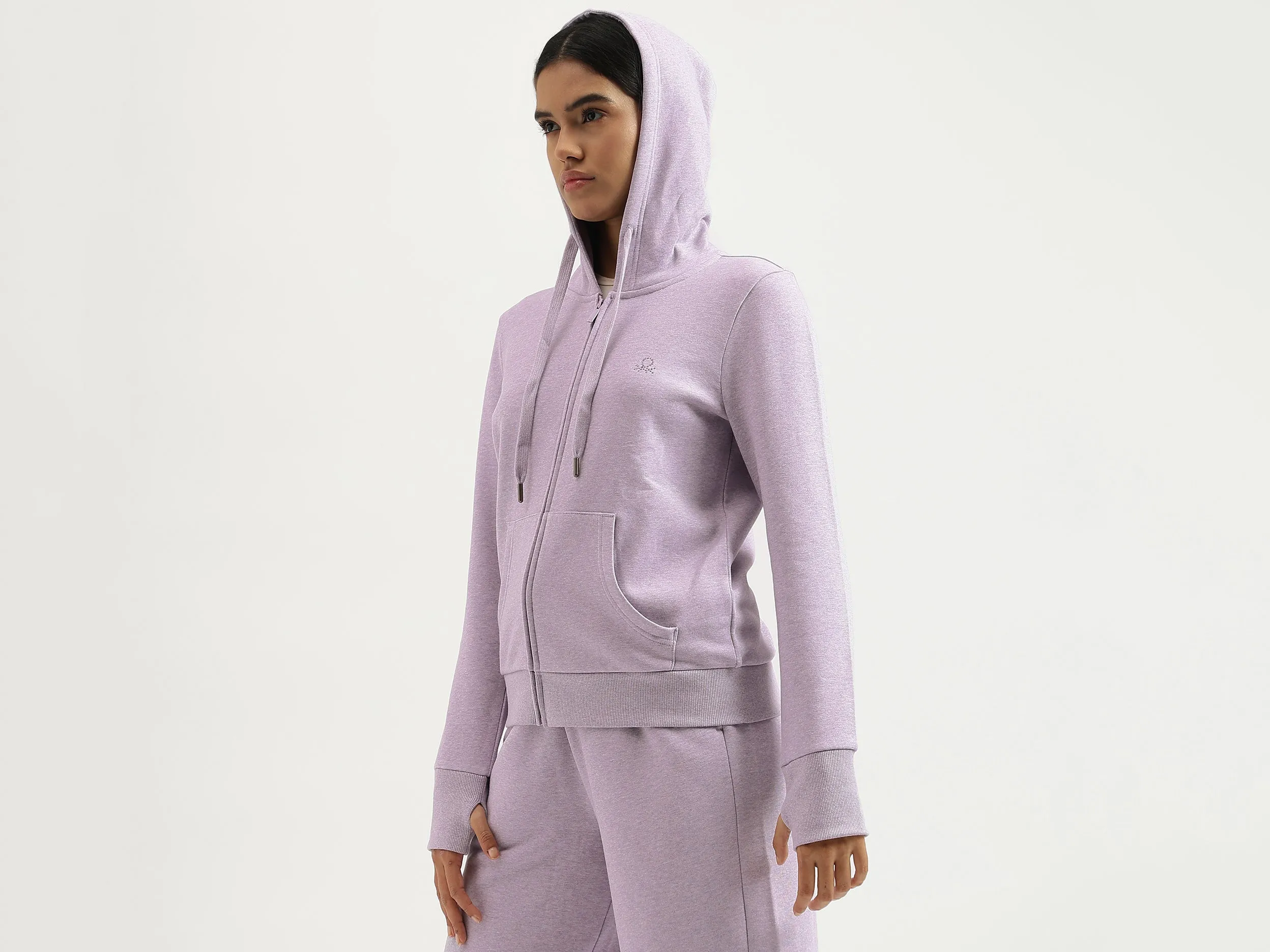 Hooded Neck Solid Sweatshirts
