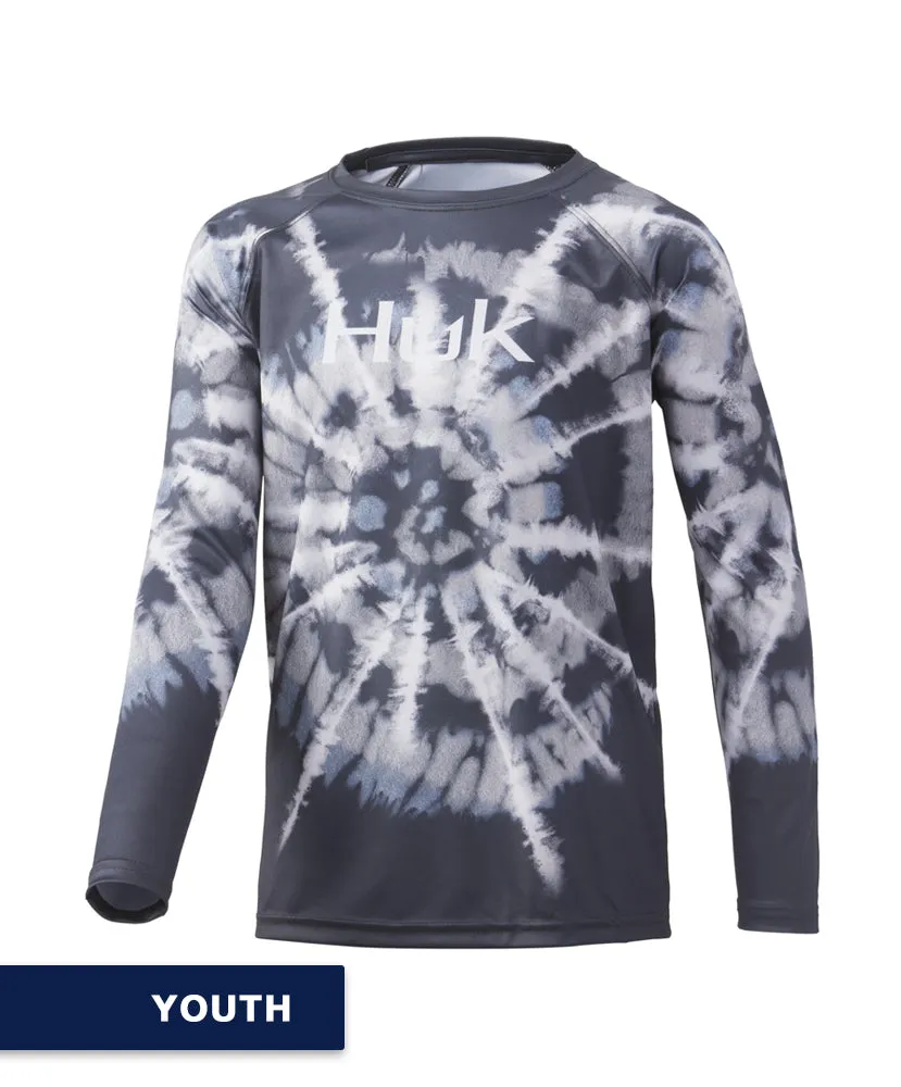 Huk - Youth Spiral Dye Pursuit Long Sleeve