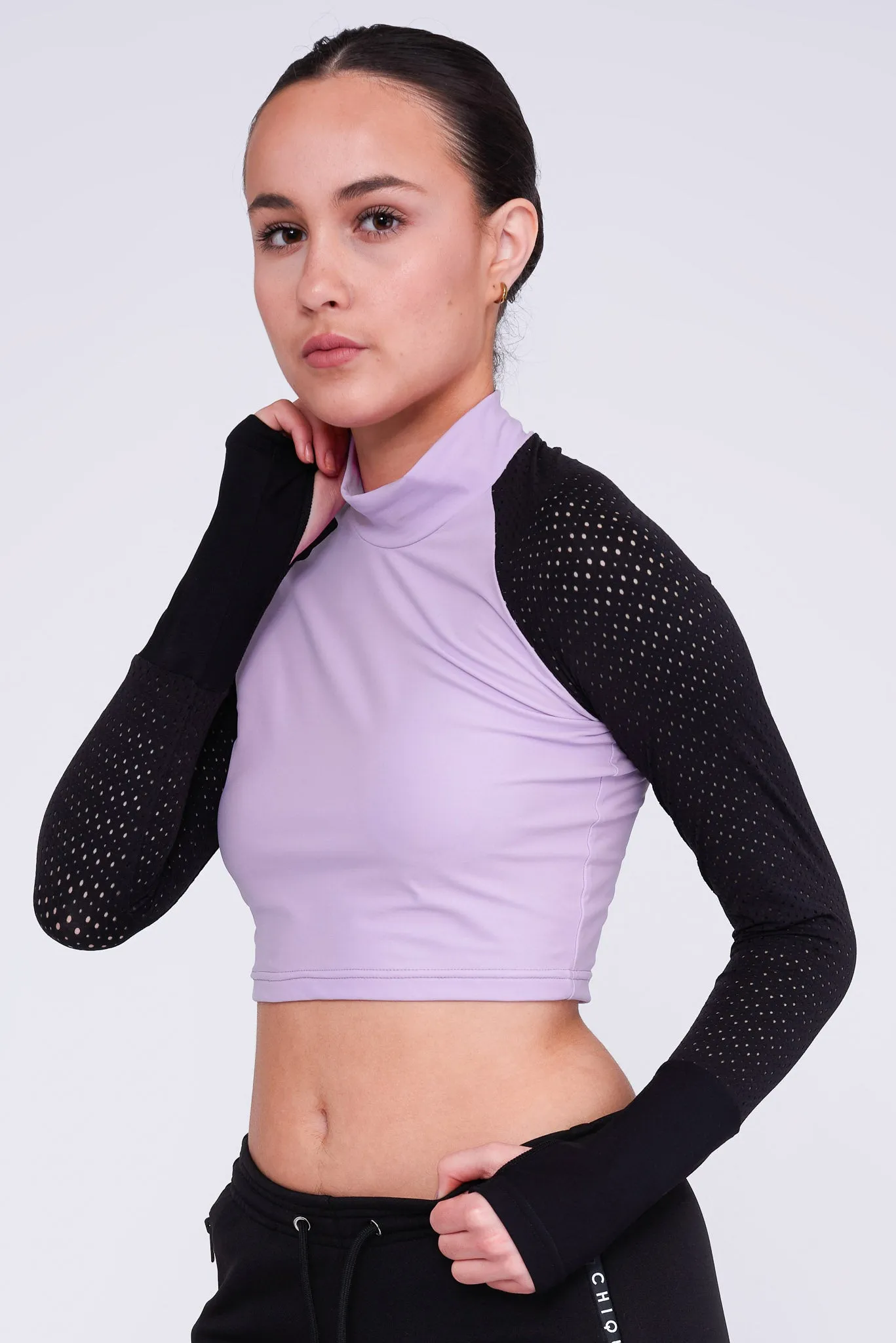 Inspire Crop Top in Amethyst