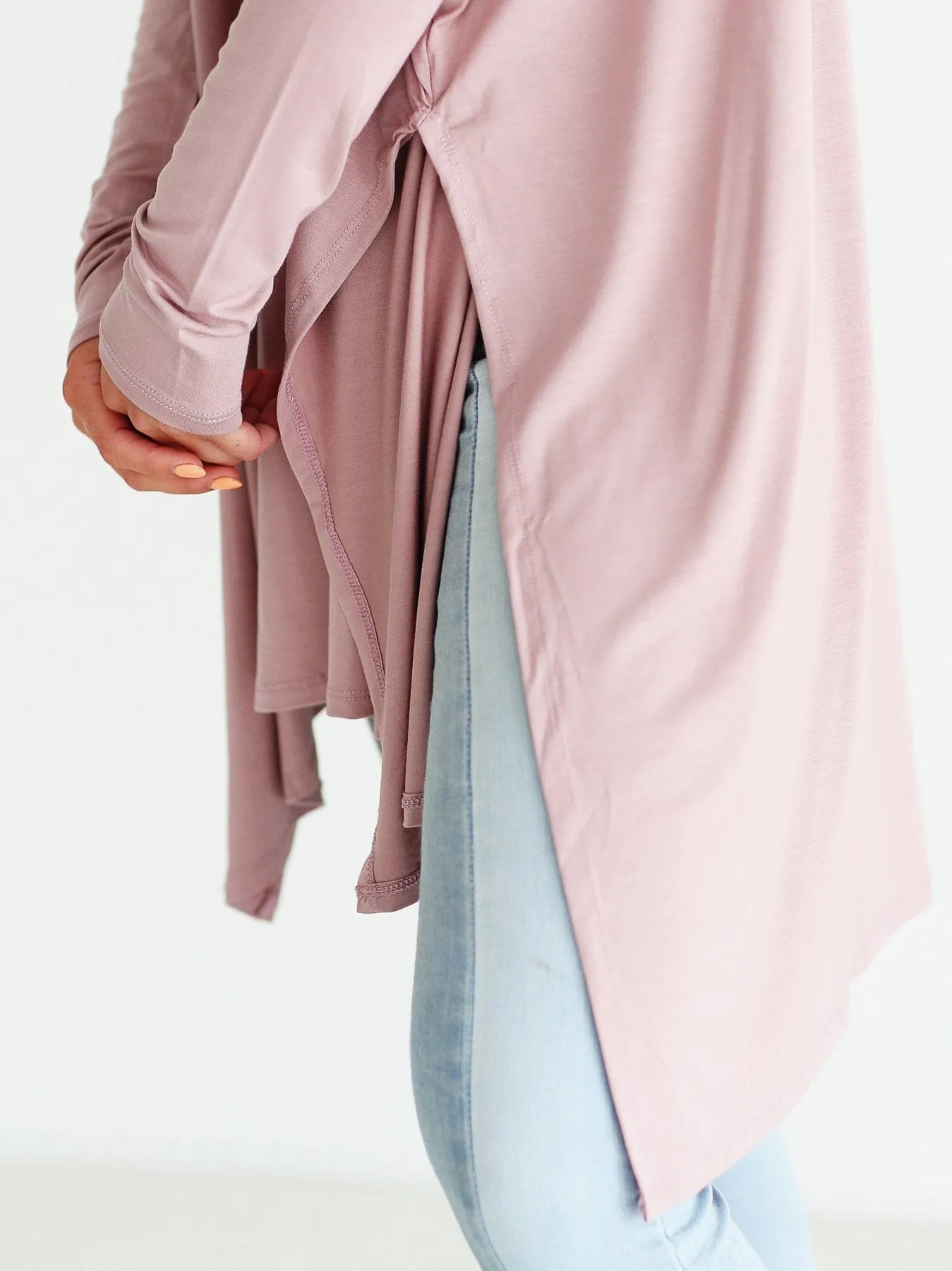 Mauve Dlmn Oversized Tee