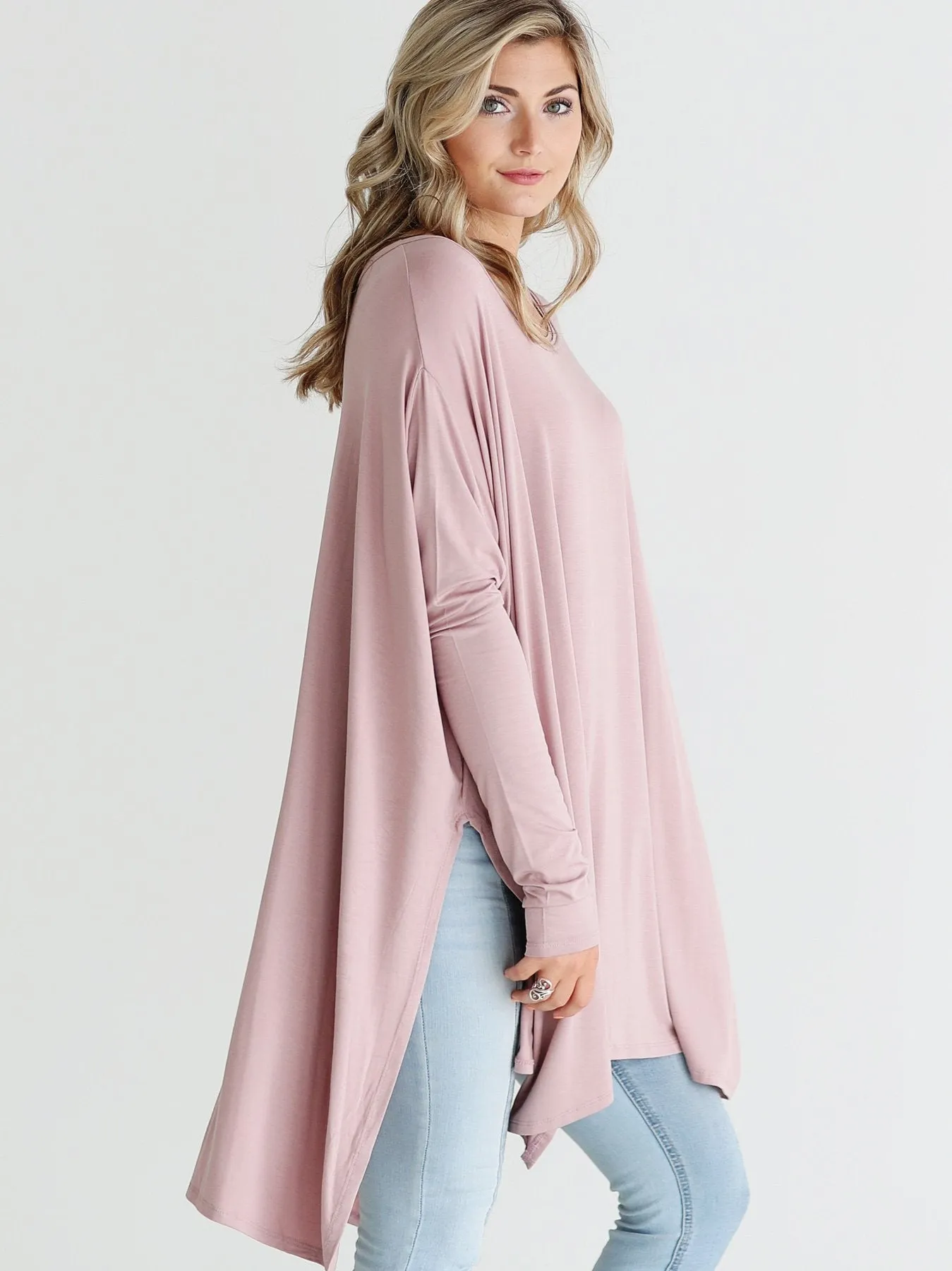 Mauve Dlmn Oversized Tee