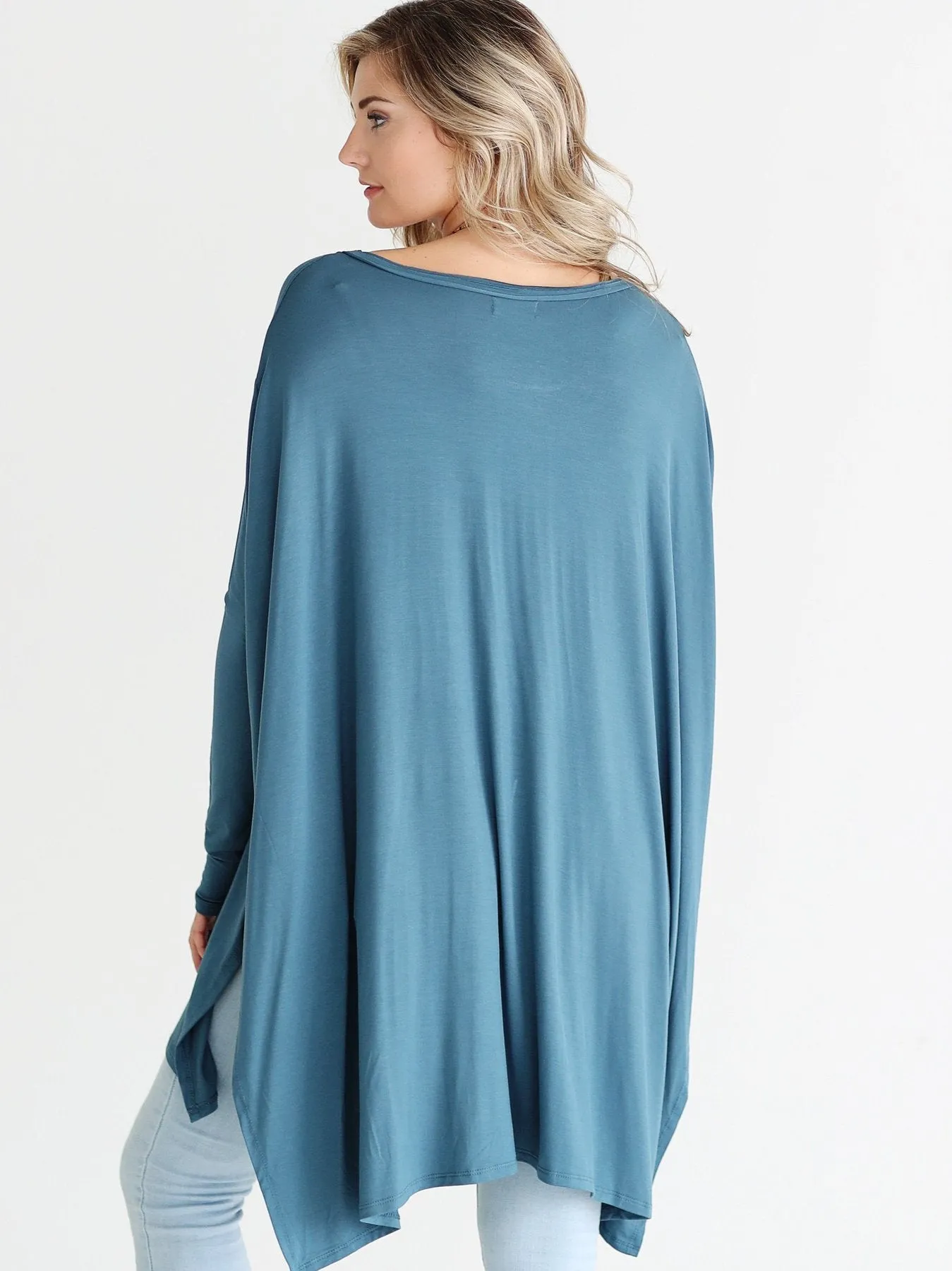 Midnight Teal Dlmn Oversized Tee