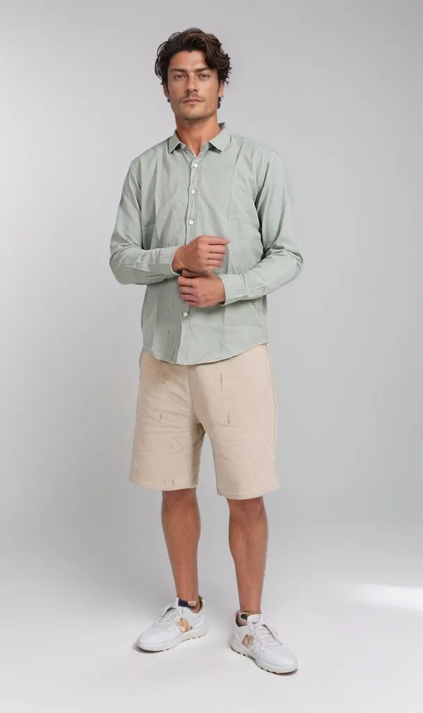 R206394 -Light Green Button-Up Shirt