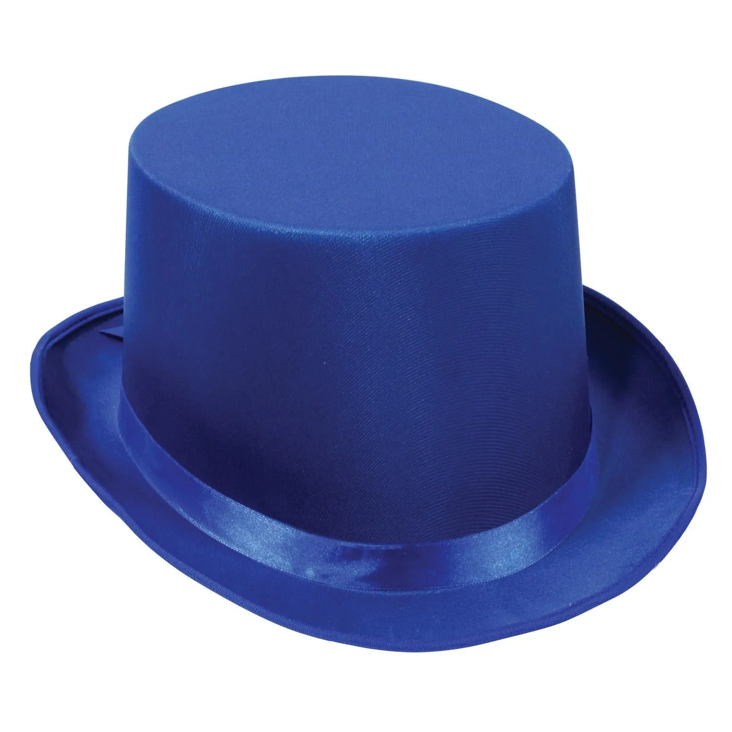 Satin Sleek Top Hat - blue