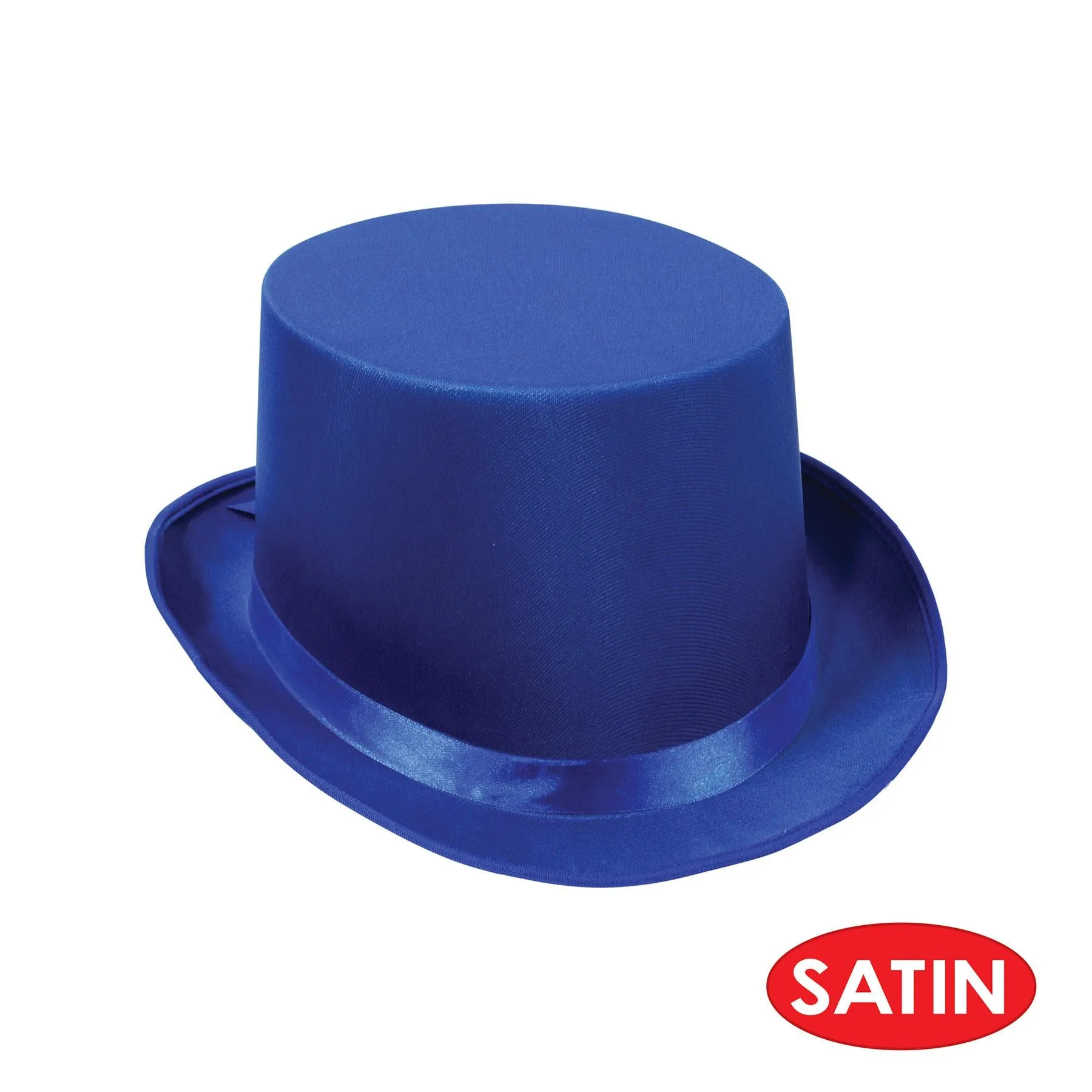 Satin Sleek Top Hat - blue