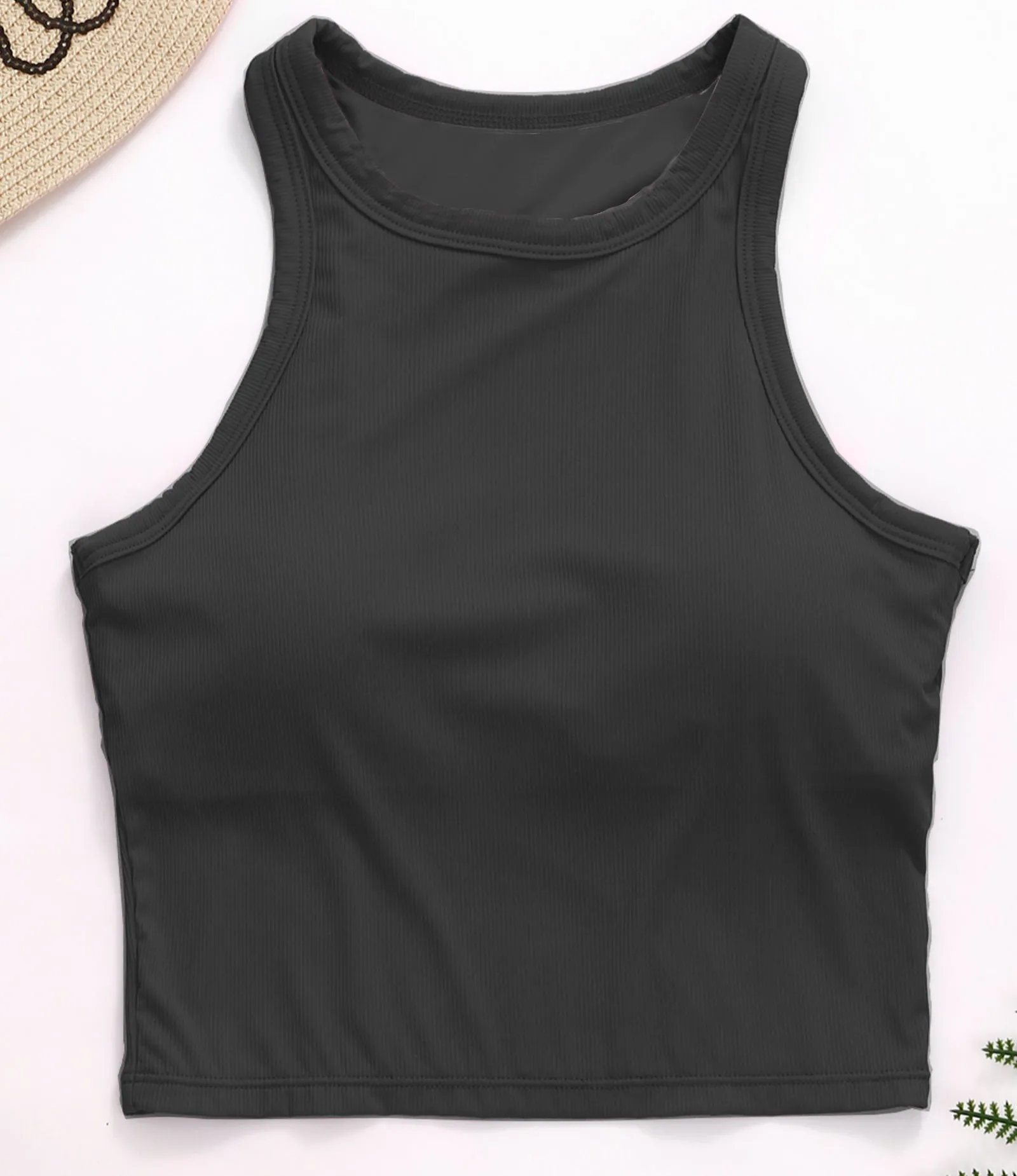 Sleeveless Sports Bra Racerback Workout Top