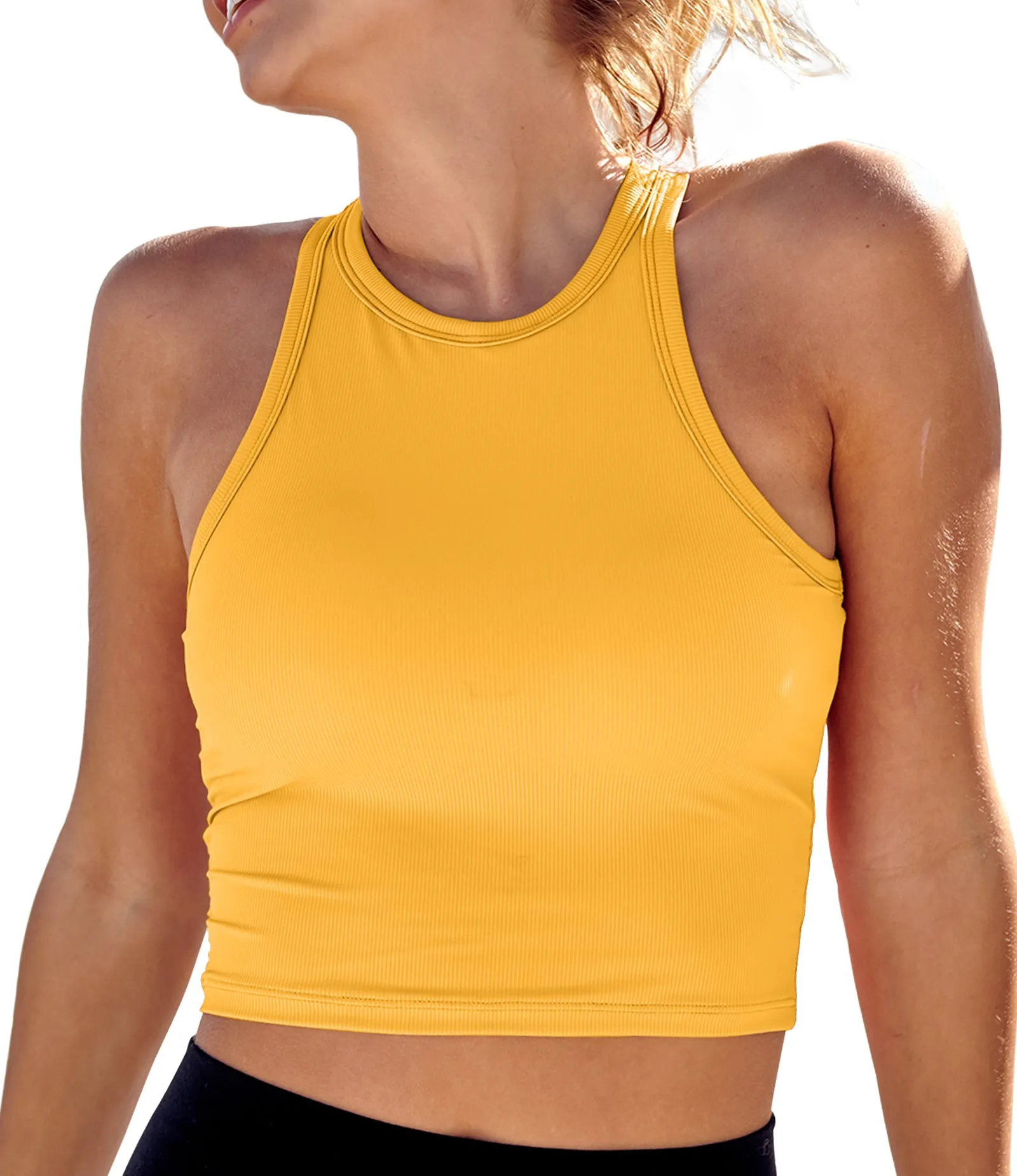 Sleeveless Sports Bra Racerback Workout Top