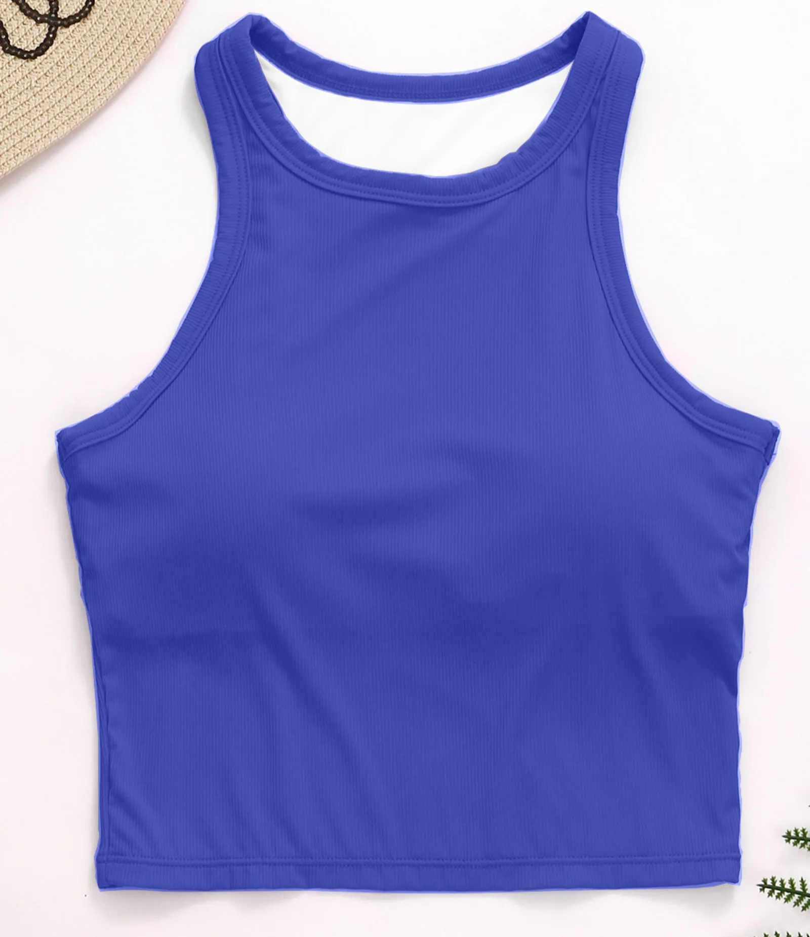 Sleeveless Sports Bra Racerback Workout Top