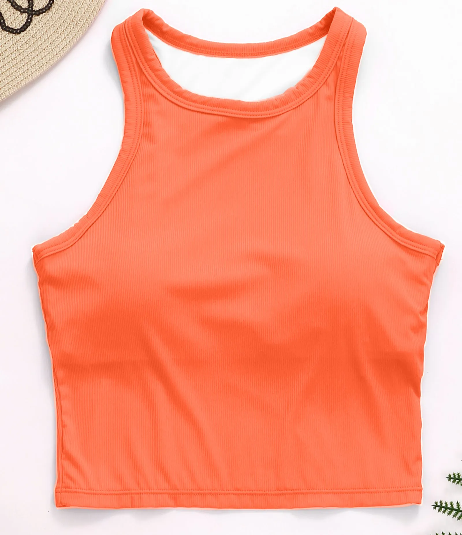 Sleeveless Sports Bra Racerback Workout Top