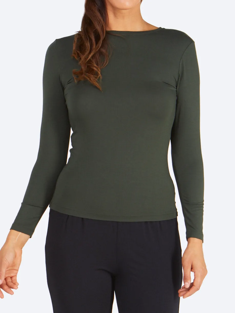 TANI LONG SLEEVE HIGH NECK TOP