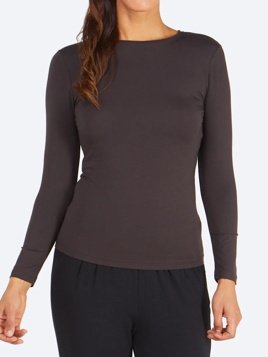 TANI LONG SLEEVE HIGH NECK TOP