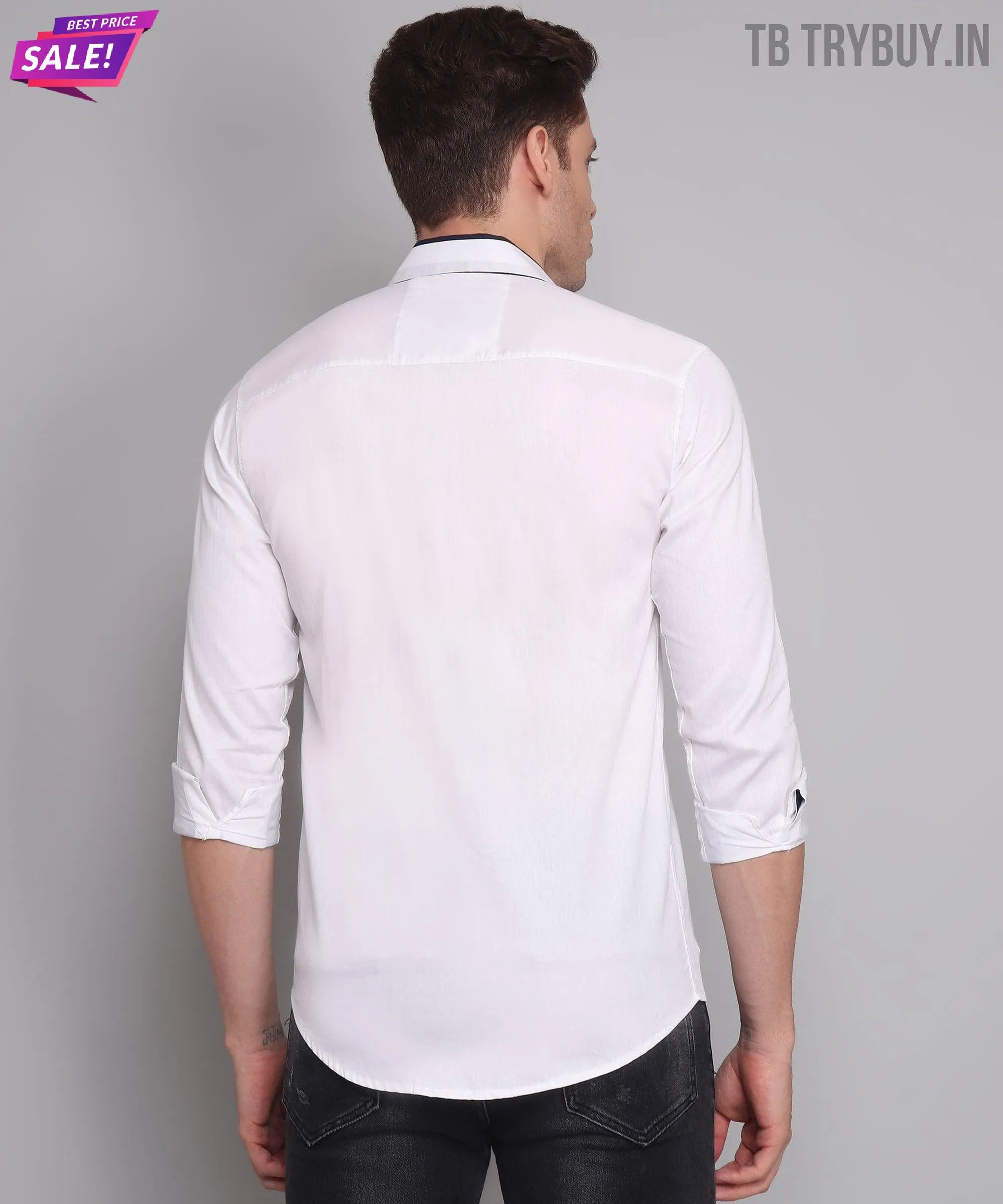 White Shirt for Men | 100% Cotton