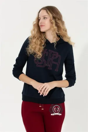 Womens Hoodie Navy Blue