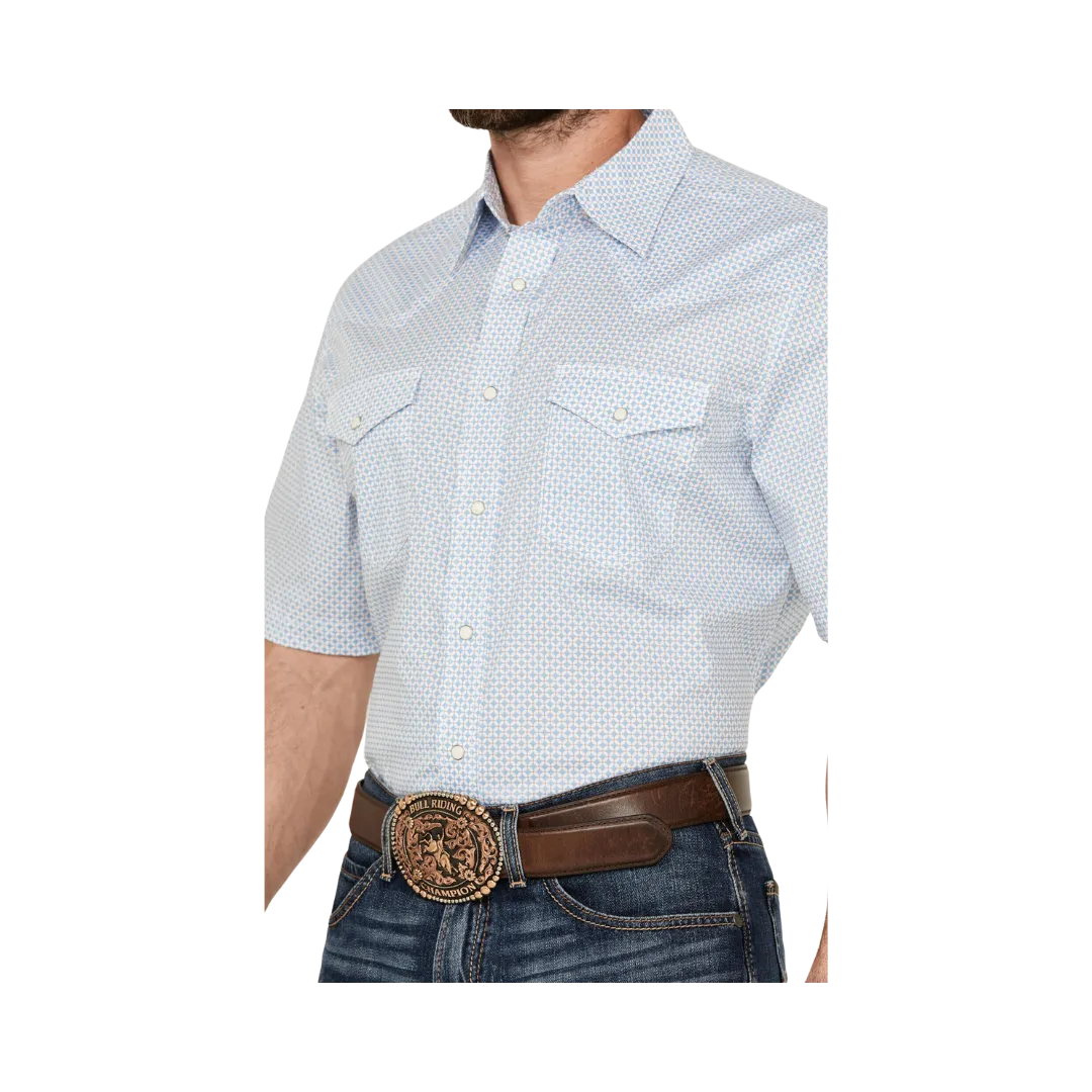 Wrangler 20X Men's Advanced Comfort Geo Print Short Sleeve Shirt